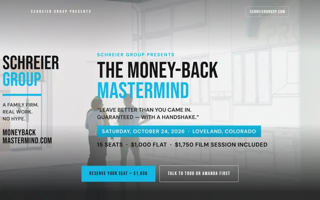 Homepage of The Money-Back Mastermind, moneybackmastermind.com